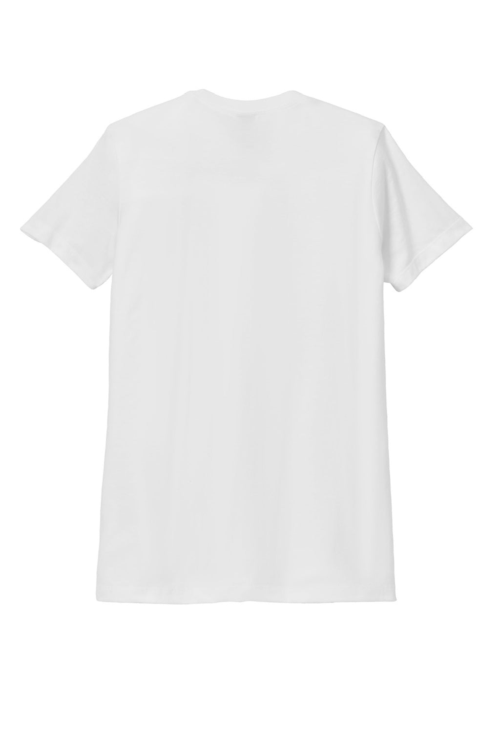 Gildan 64001LCVC Womens Softstyle CVC Short Sleeve Crewneck T-Shirt White Flat Back