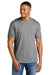 Gildan 64000CVC Mens Softstyle CVC Short Sleeve Crewneck T-Shirt Cement Grey Model Front
