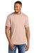 Gildan 64000CVC Mens Softstyle CVC Short Sleeve Crewneck T-Shirt Dusty Rose Pink Model Front