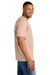 Gildan 64000CVC Mens Softstyle CVC Short Sleeve Crewneck T-Shirt Dusty Rose Pink Model Side