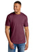 Gildan 64000CVC Mens Softstyle CVC Short Sleeve Crewneck T-Shirt Maroon Mist Model Front