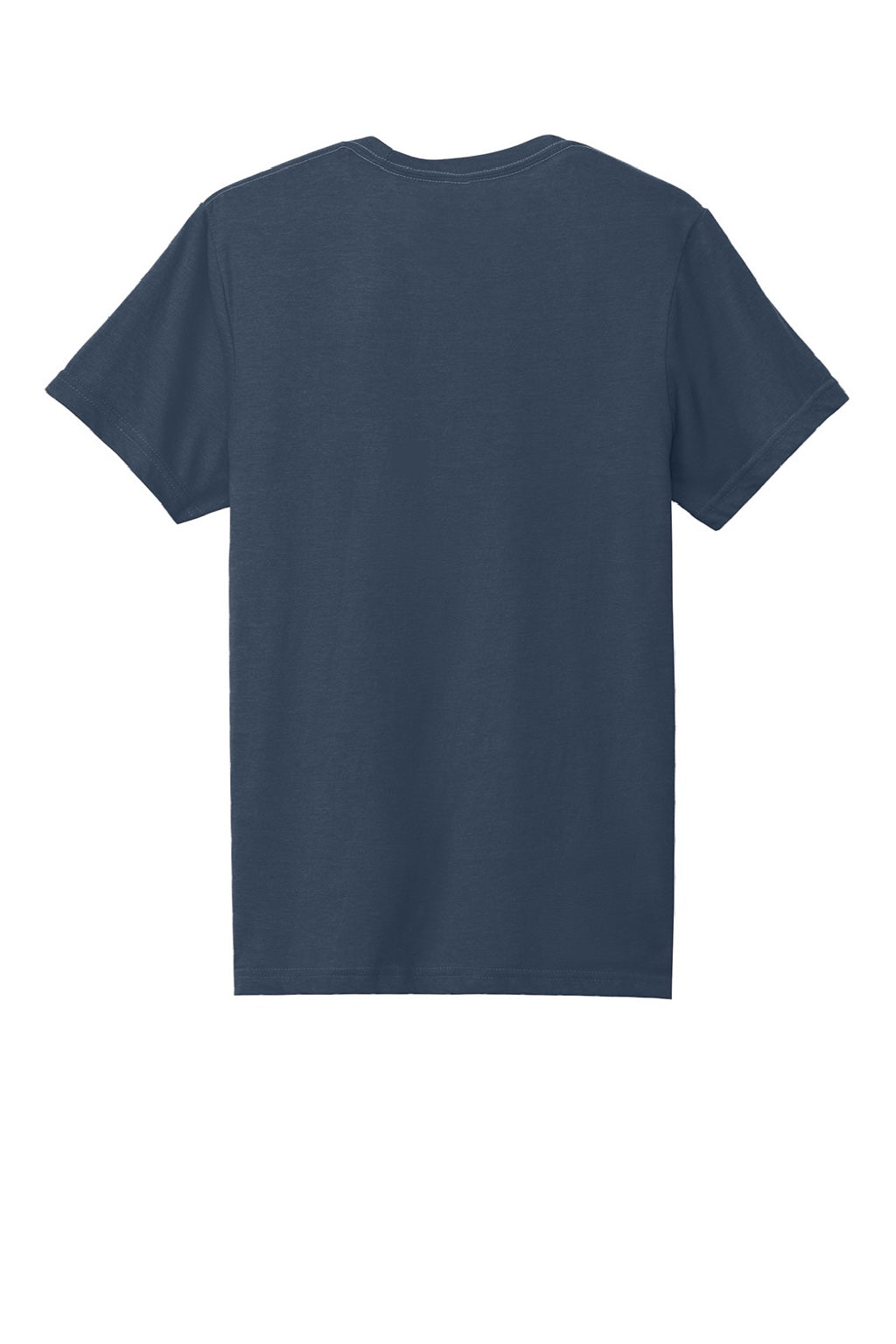 Gildan 64000CVC Mens Softstyle CVC Short Sleeve Crewneck T-Shirt Navy Blue Mist Flat Back