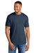 Gildan 64000CVC Mens Softstyle CVC Short Sleeve Crewneck T-Shirt Navy Blue Mist Model Front