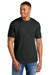 Gildan 64000CVC Mens Softstyle CVC Short Sleeve Crewneck T-Shirt Pitch Black Mist Model Front