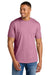 Gildan 64000CVC Mens Softstyle CVC Short Sleeve Crewneck T-Shirt Plumrose Pink Model Front