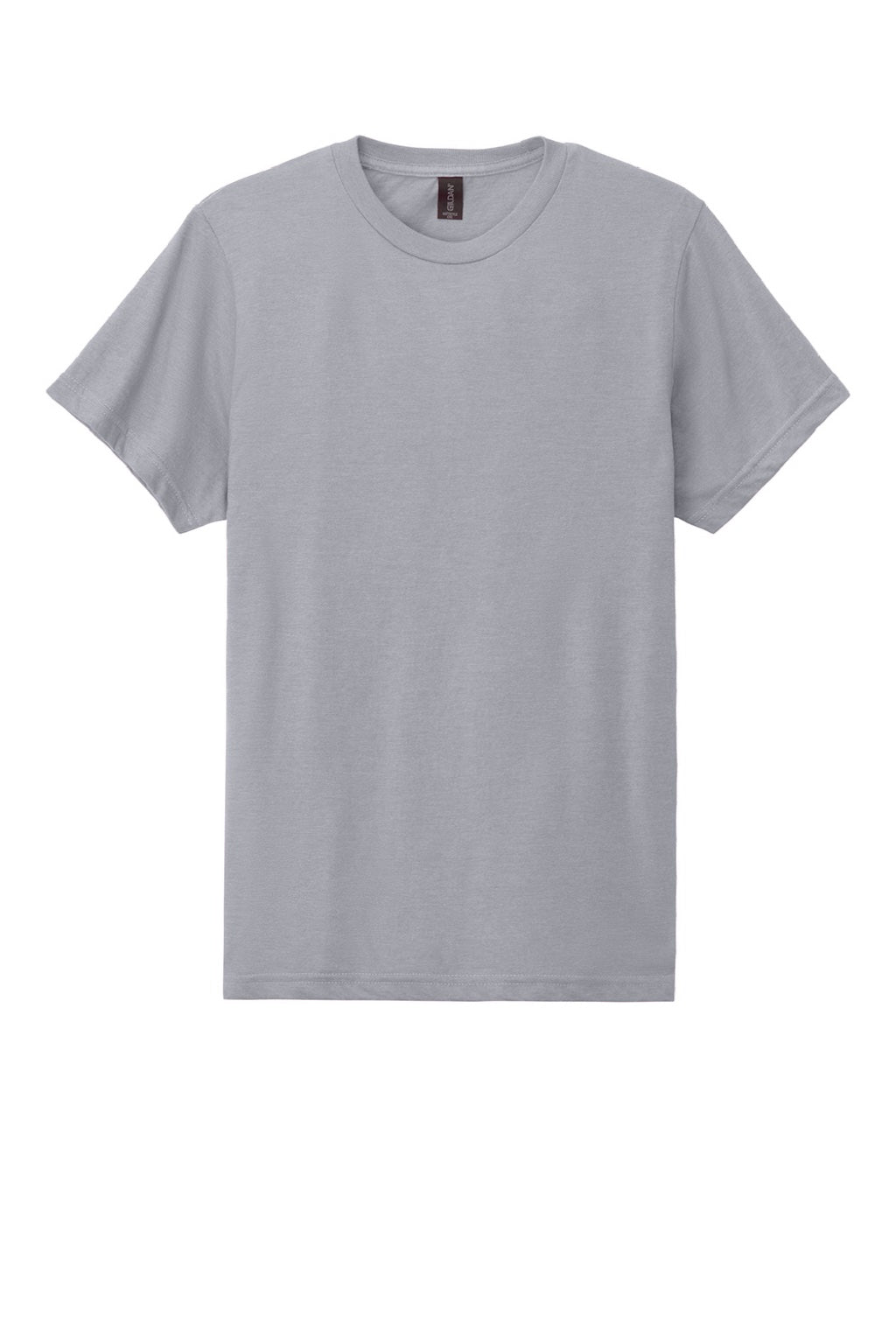 Gildan 64000CVC Mens Softstyle CVC Short Sleeve Crewneck T-Shirt Sport Grey Flat Front