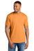 Gildan 64000CVC Mens Softstyle CVC Short Sleeve Crewneck T-Shirt Tangerine Orange Mist Model Front