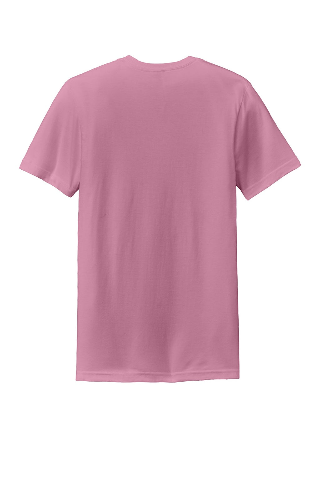 Gildan 64000CVC Mens Softstyle CVC Short Sleeve Crewneck T-Shirt Plumrose Pink Flat Back