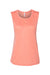 Bella + Canvas BC8803/8803 Womens Flowy Muscle Tank Top Sunset Orange Flat Front