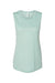 Bella + Canvas BC8803/8803 Womens Flowy Muscle Tank Top Dusty Blue Flat Front