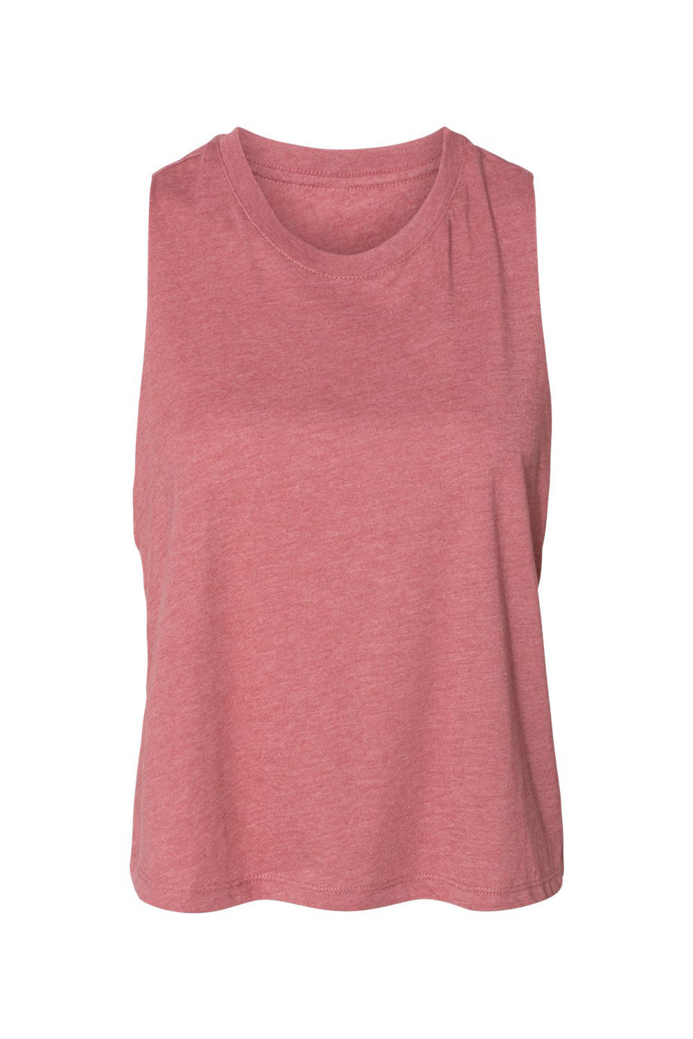 Bella + Canvas BC6682/6682 Womens Cropped Tank Top Heather Mauve Flat Front