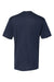 Badger 4940 Mens Performance Moisture Wicking Short Sleeve Crewneck T-Shirt Navy Blue Flat Back
