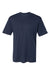 Badger 4940 Mens Performance Moisture Wicking Short Sleeve Crewneck T-Shirt Navy Blue Flat Front