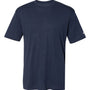 Badger Mens Performance Moisture Wicking Short Sleeve Crewneck T-Shirt - Navy Blue - NEW