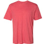Badger Mens Performance Moisture Wicking Short Sleeve Crewneck T-Shirt - Heather Red - NEW