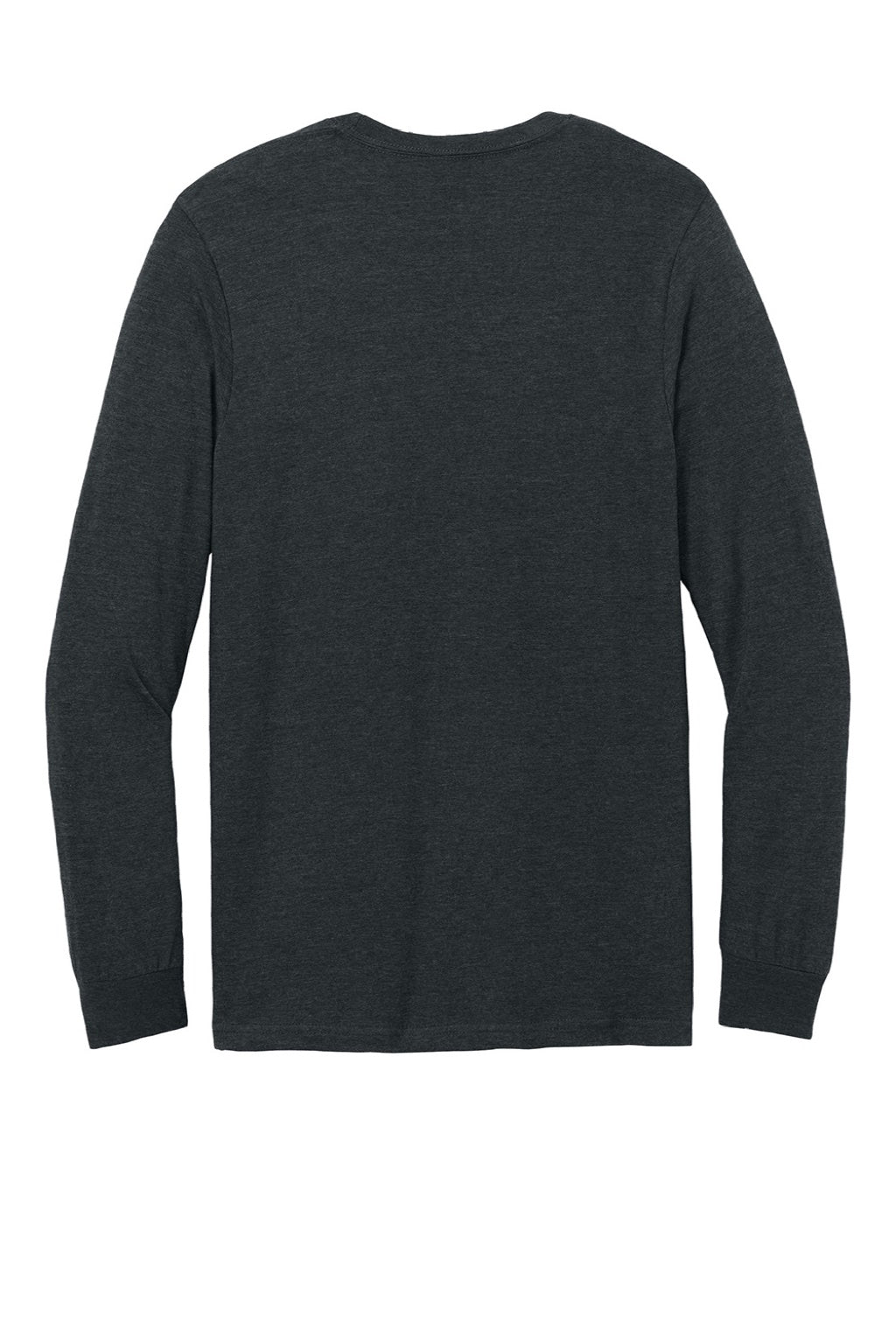 Gildan 64440CVC Mens Softstyle CVC Long Sleeve Crewneck T-Shirt Pitch Black Mist Flat Back