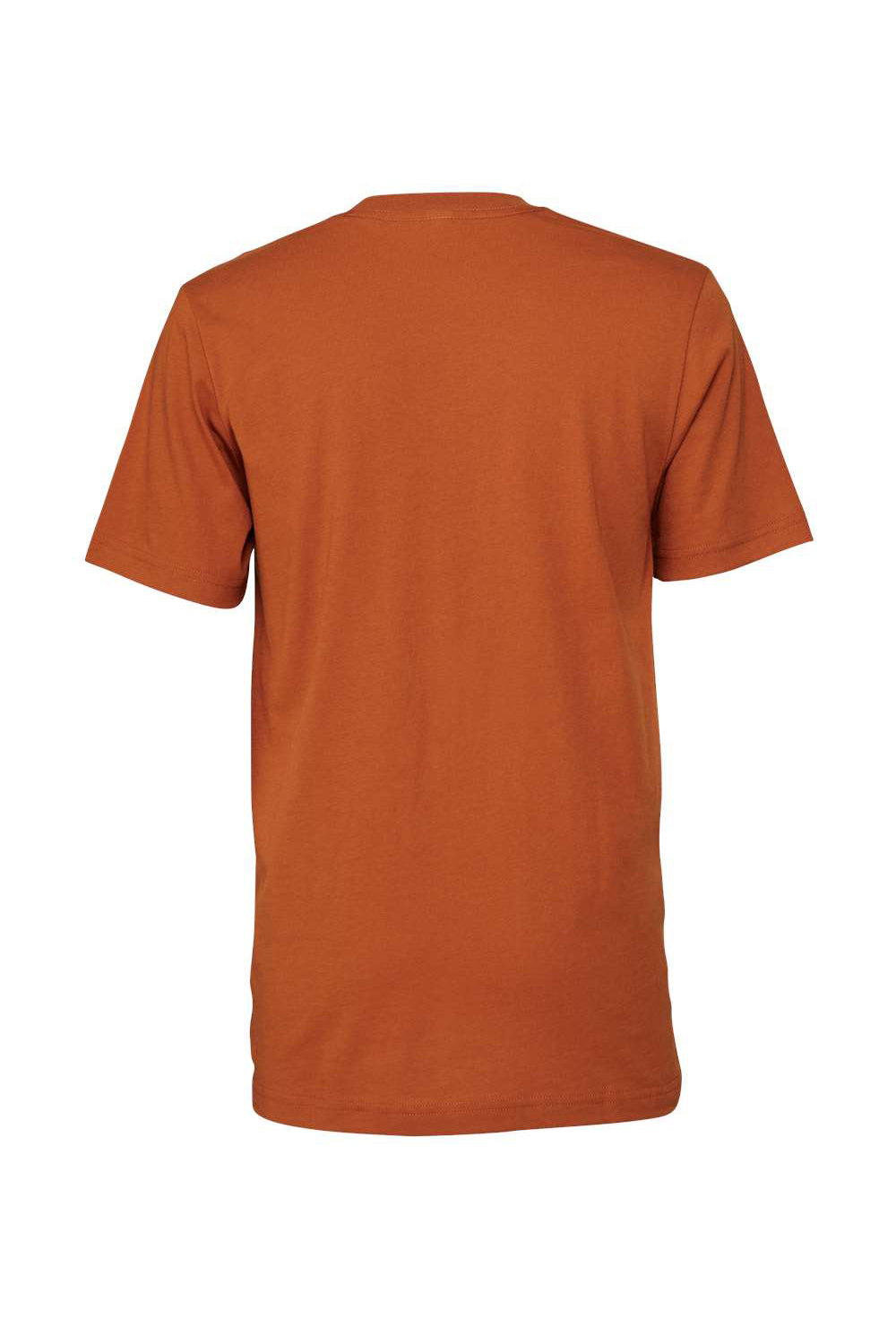 Bella + Canvas BC3001/3001C Mens Jersey Short Sleeve Crewneck T-Shirt Autumn Orange Flat Back