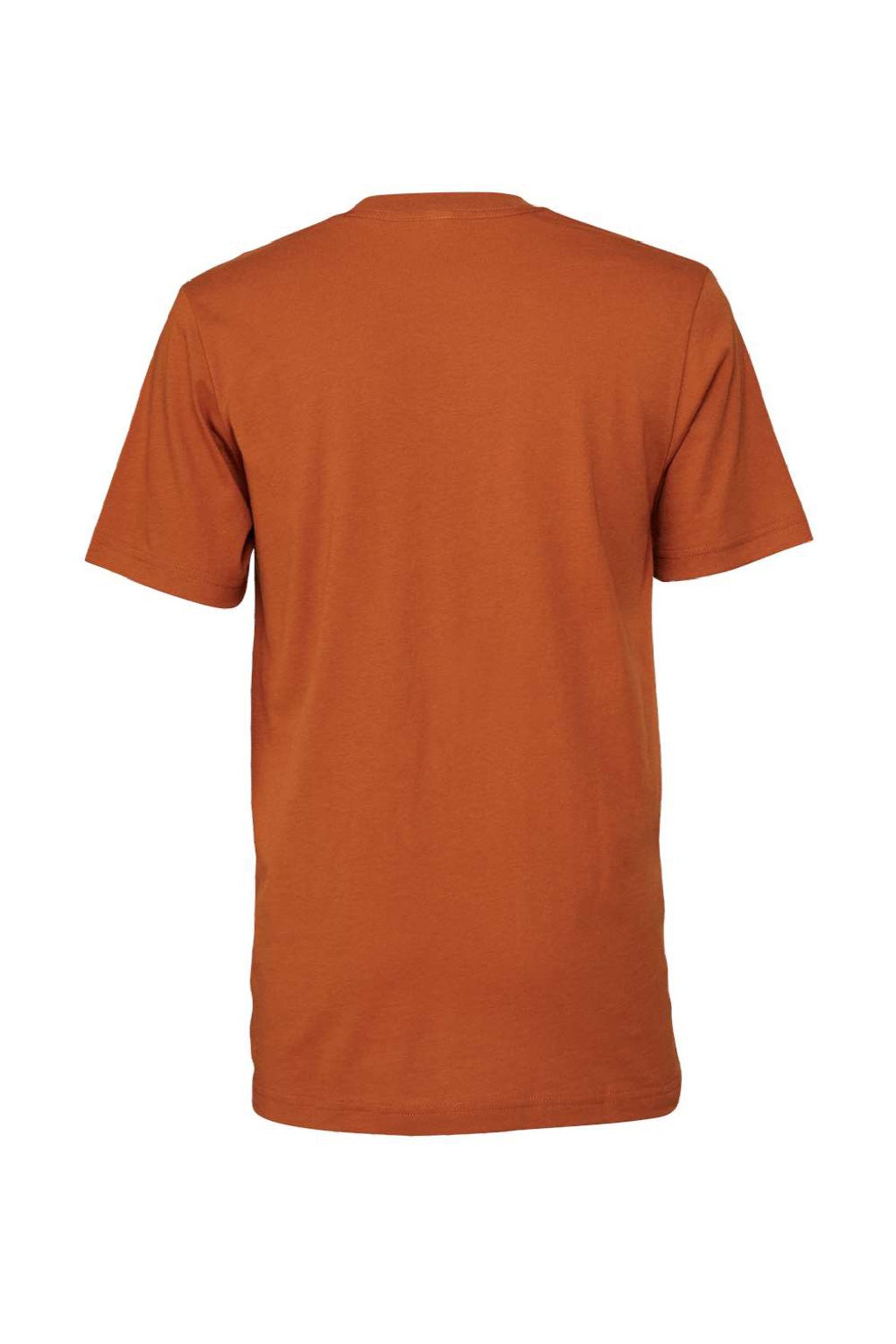 Bella + Canvas BC3001/3001 Mens Jersey Short Sleeve Crewneck T-Shirt Autumn Orange Flat Back