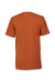 Bella + Canvas BC3001/3001C Mens Jersey Short Sleeve Crewneck T-Shirt Autumn Orange Flat Back