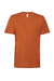 Bella + Canvas BC3001/3001 Mens Jersey Short Sleeve Crewneck T-Shirt Autumn Orange Flat Front