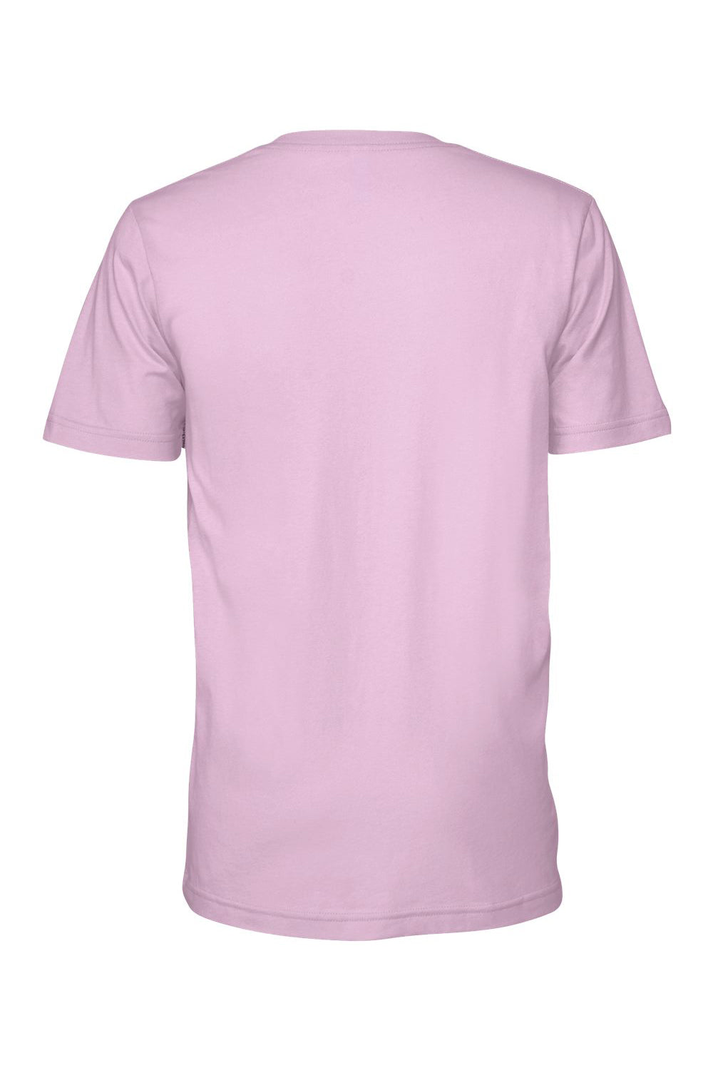 Bella + Canvas BC3001/3001C Mens Jersey Short Sleeve Crewneck T-Shirt Lilac Pink Flat Back