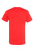 Bella + Canvas BC3001/3001 Mens Jersey Short Sleeve Crewneck T-Shirt Poppy Orange Flat Back