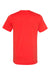 Bella + Canvas BC3001/3001C Mens Jersey Short Sleeve Crewneck T-Shirt Poppy Orange Flat Back