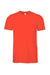 Bella + Canvas BC3001/3001 Mens Jersey Short Sleeve Crewneck T-Shirt Poppy Orange Flat Front
