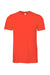 Bella + Canvas BC3001/3001C Mens Jersey Short Sleeve Crewneck T-Shirt Poppy Orange Flat Front