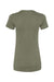 Bella + Canvas BC6004/6004 Womens The Favorite Short Sleeve Crewneck T-Shirt Military Green Flat Back
