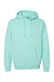 Independent Trading Company IND4000 Mens Hooded Sweatshirt Hoodie w/ Pouch Pocket Mint Green Flat Front