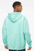 Independent Trading Company IND4000 Mens Hooded Sweatshirt Hoodie w/ Pouch Pocket Mint Green Model Back