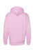 Independent Trading Company IND4000 Mens Hooded Sweatshirt Hoodie w/ Pouch Pocket Light Pink Flat Back