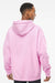 Independent Trading Company IND4000 Mens Hooded Sweatshirt Hoodie w/ Pouch Pocket Light Pink Model Back