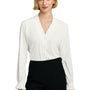 Brooks Brothers Womens Ruffle Collar Long Sleeve Button Down Shirt - Off White - Coming Soon