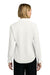 Brooks Brothers BB18011 Womens Ruffle Collar Long Sleeve Button Down Shirt Off White Model Back