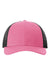 Richardson Hats 115 Mens Snapback Trucker Hat Hot Pink/Black Flat Front