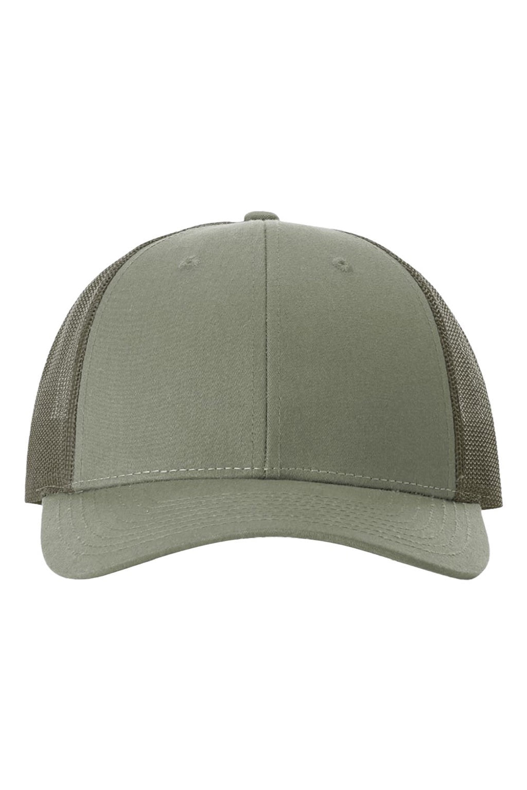 Richardson Hats 115 Mens Snapback Trucker Hat Loden Green Flat Front