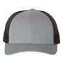 Richardson Hats Mens Snapback Trucker Hat - Heather Grey/Dark Charcoal Grey