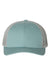 Richardson Hats 115 Mens Snapback Trucker Hat Smoke Blue/Aluminum Grey Flat Front