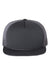 Richardson Hats 113 Mens Foamie Snapback Trucker Hat Charcoal Grey Flat Front