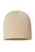 Atlantis Hats HOLLY Unisex Sustainable Beanie Light Beige Flat Front