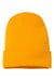 Yupoong 1501KC Mens Cuffed Beanie Gold Flat Front