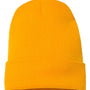 Yupoong Mens Cuffed Beanie - Gold - NEW