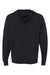 Independent Trading Company AFX90UN Mens Hooded Sweatshirt Hoodie w/ Pouch Pocket Black Flat Back