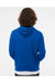Independent Trading Co. AFX90UN Mens Hooded Sweatshirt Hoodie Cobalt Blue Model Back