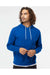 Independent Trading Co. AFX90UN Mens Hooded Sweatshirt Hoodie Cobalt Blue Model Front