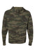 Independent Trading Co. AFX90UN Mens Hooded Sweatshirt Hoodie Forest Green Camo Flat Back