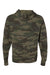 Independent Trading Company AFX90UN Mens Hooded Sweatshirt Hoodie w/ Pouch Pocket Forest Green Camo Flat Back