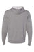 Independent Trading Company AFX90UN Mens Hooded Sweatshirt Hoodie w/ Pouch Pocket Heather Gunmetal Grey Flat Back